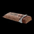 A bite photo to show the inside of the bar. Covered in chocolate and dense in the center